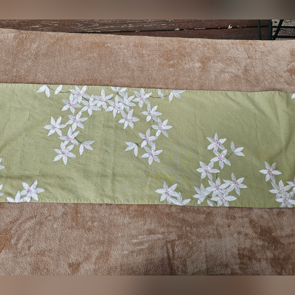 Crate&Barrel Green Runner